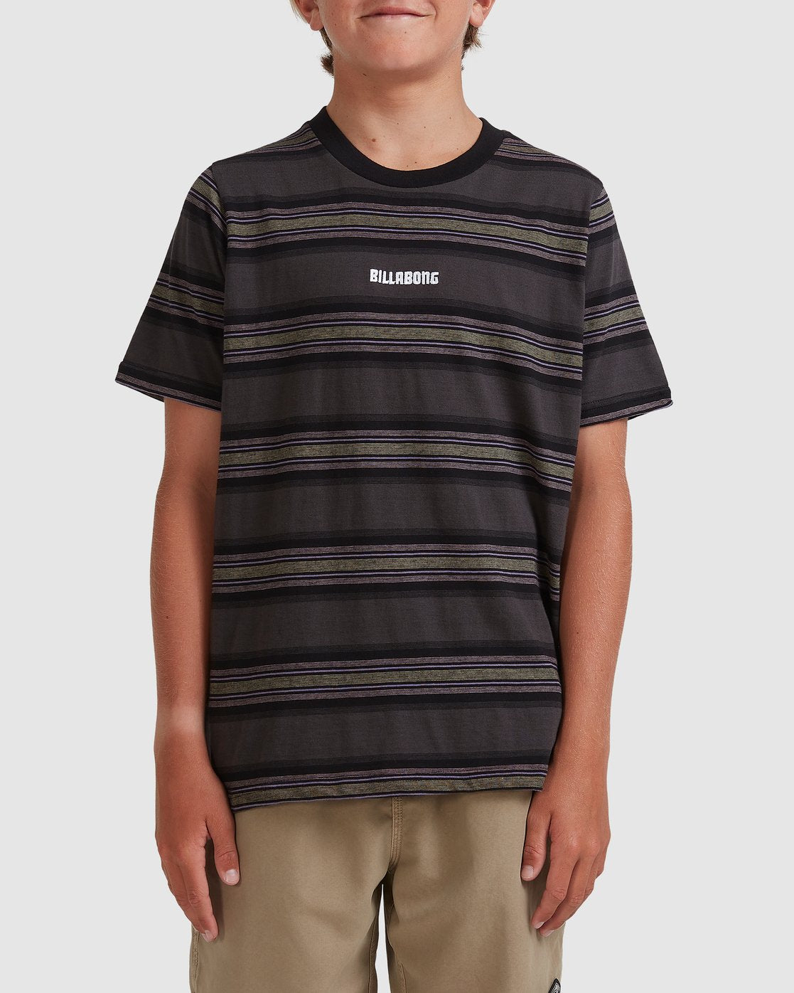 Boys 8-16 Mix Down Stripe Short Sleeve T-Shirt