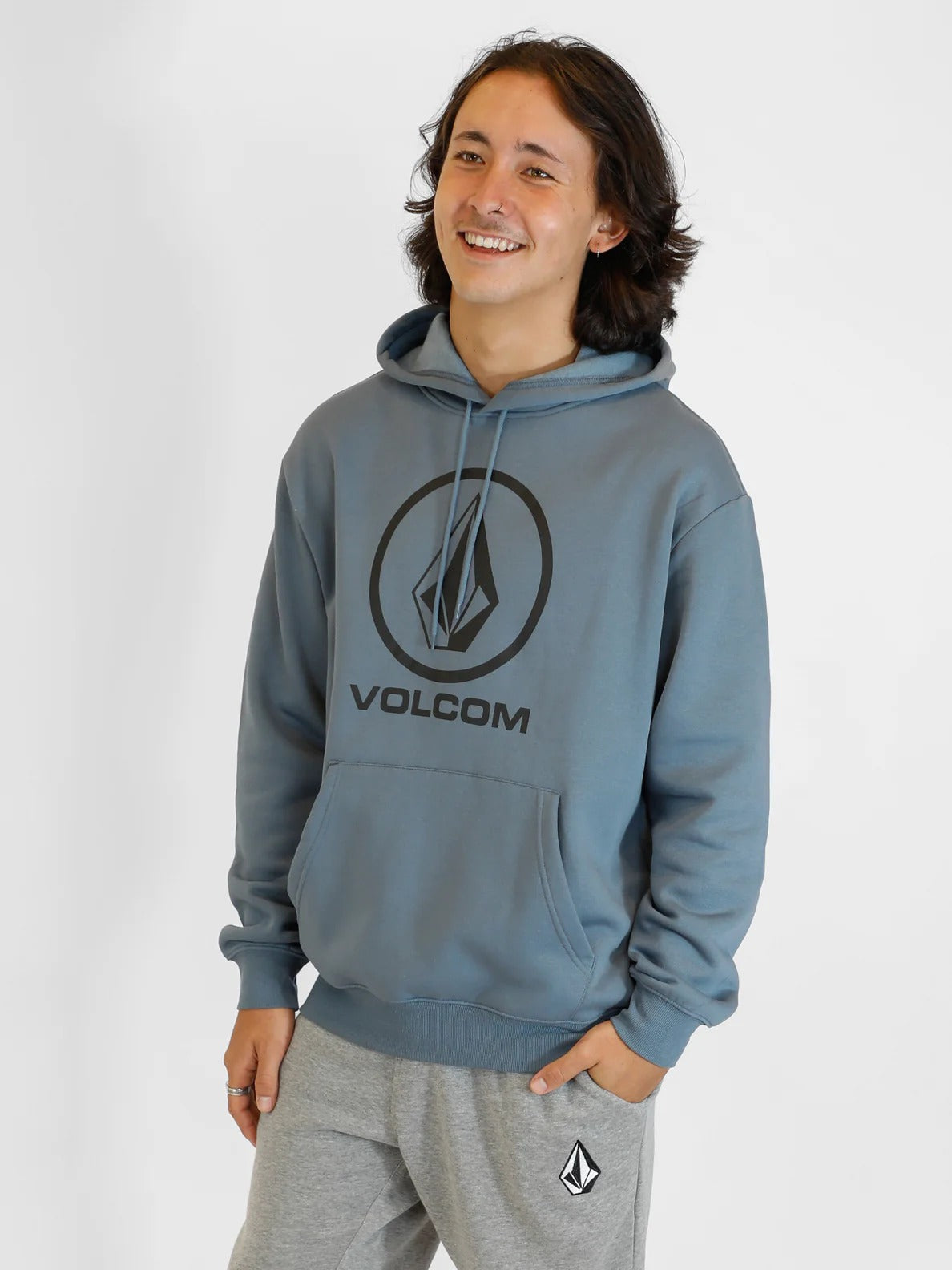 Volcom Boulder Pullover Slate Blue
