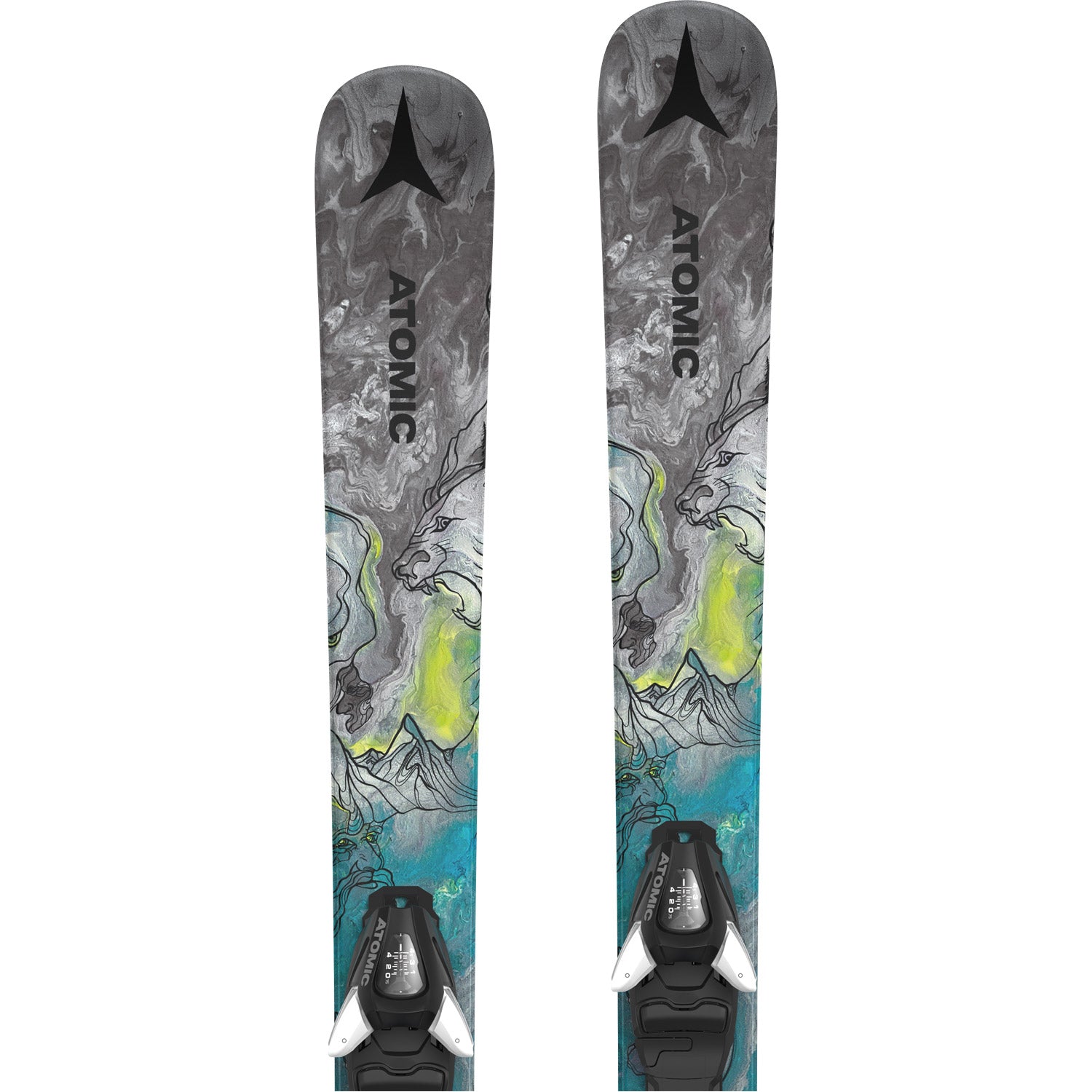 Bent JR 110-130 Skis w/ C5 GW Binding 2024