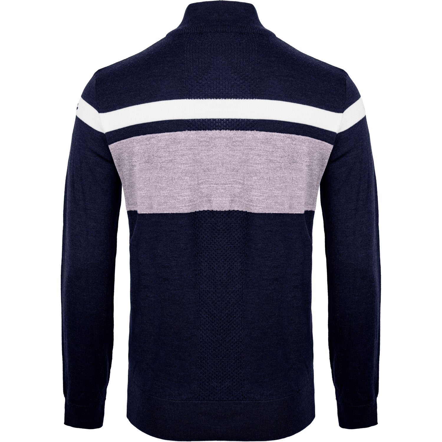 Mens Stripe Sweater Half-Zip