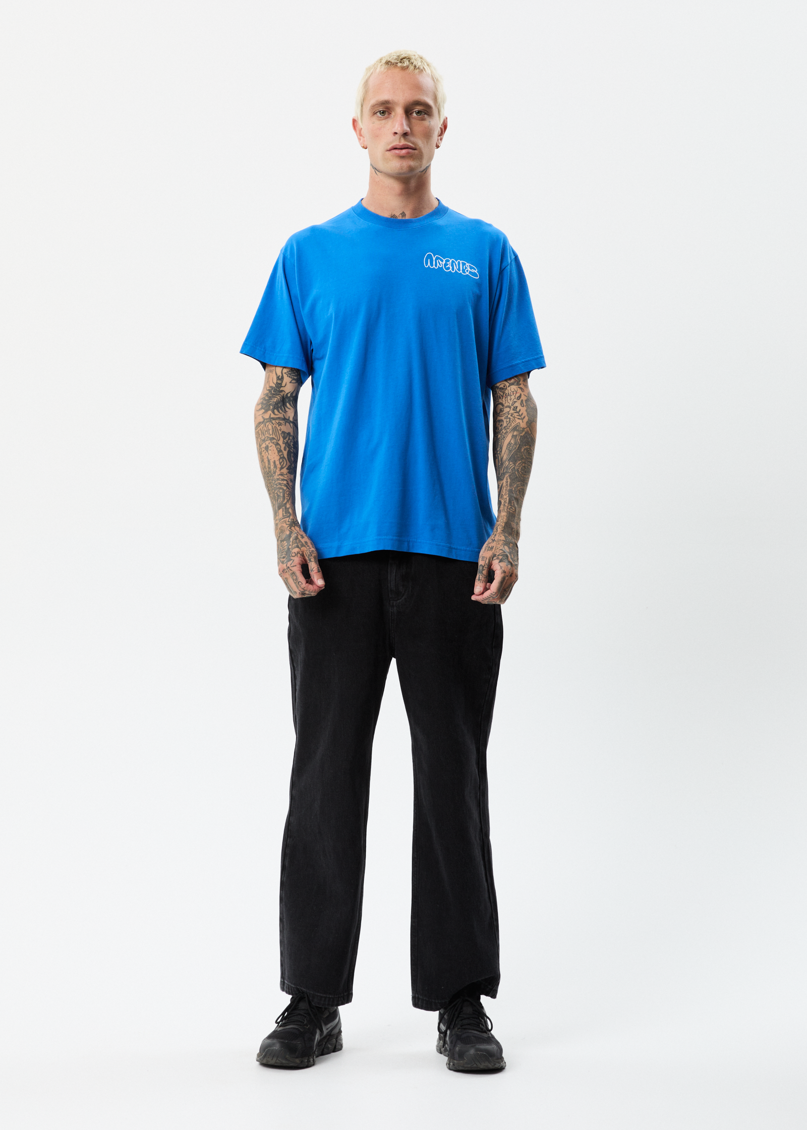 Explode - Recycled Regular Graphic T-Shirt - Royal Blue