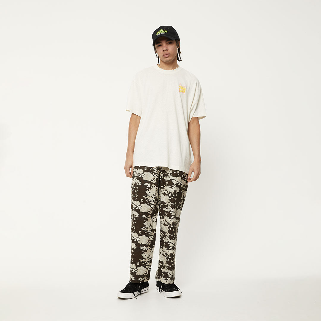 Vibrations - Hemp Boxy Graphic T-Shirt - Off White