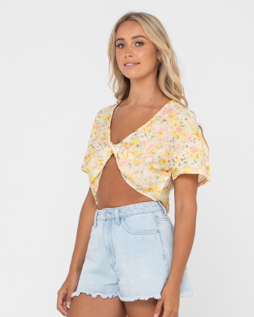 Kara Twisted Reversible Top