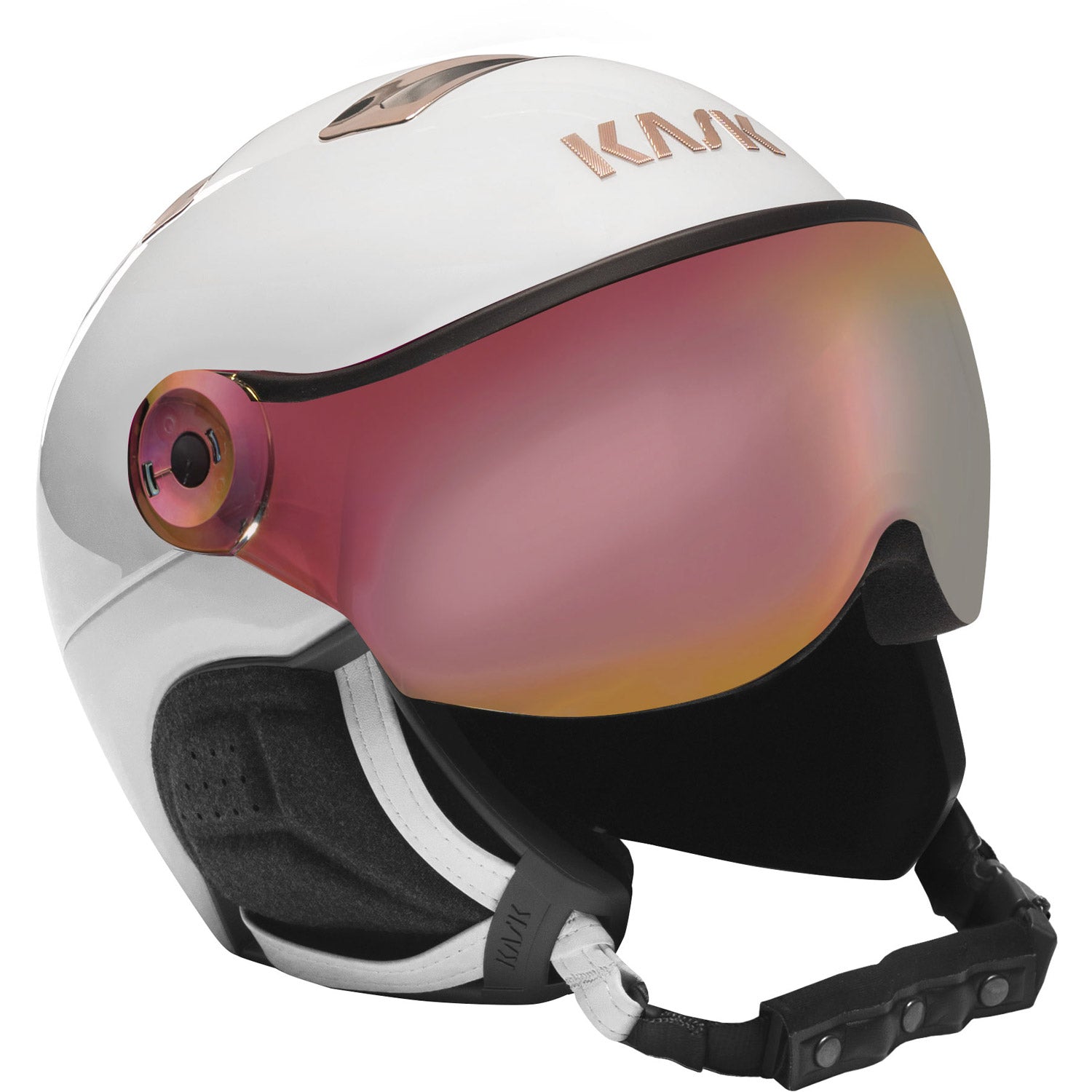 Chrome Visor Snow Helmet