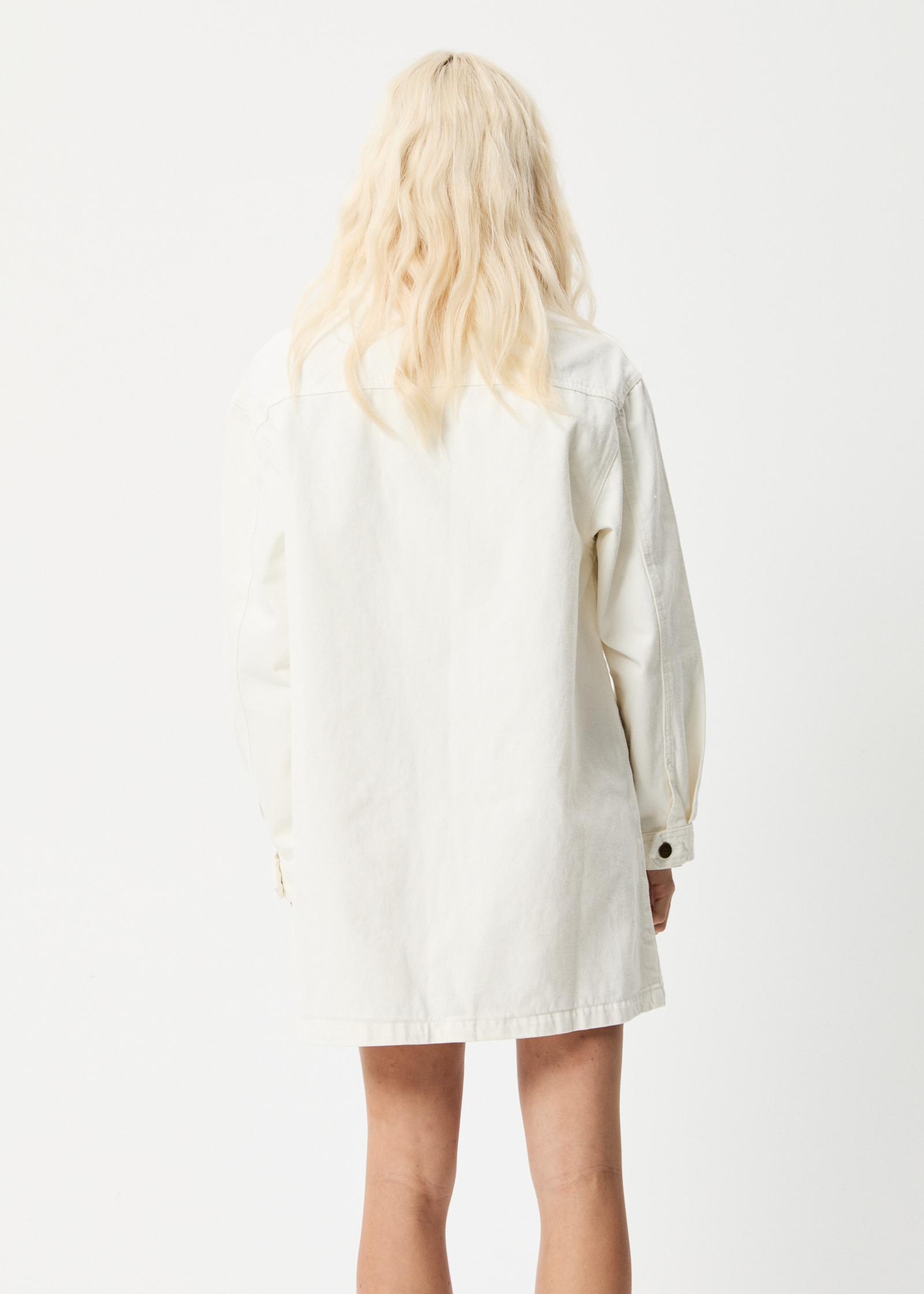 Tori - Organic Denim Dress - Off White