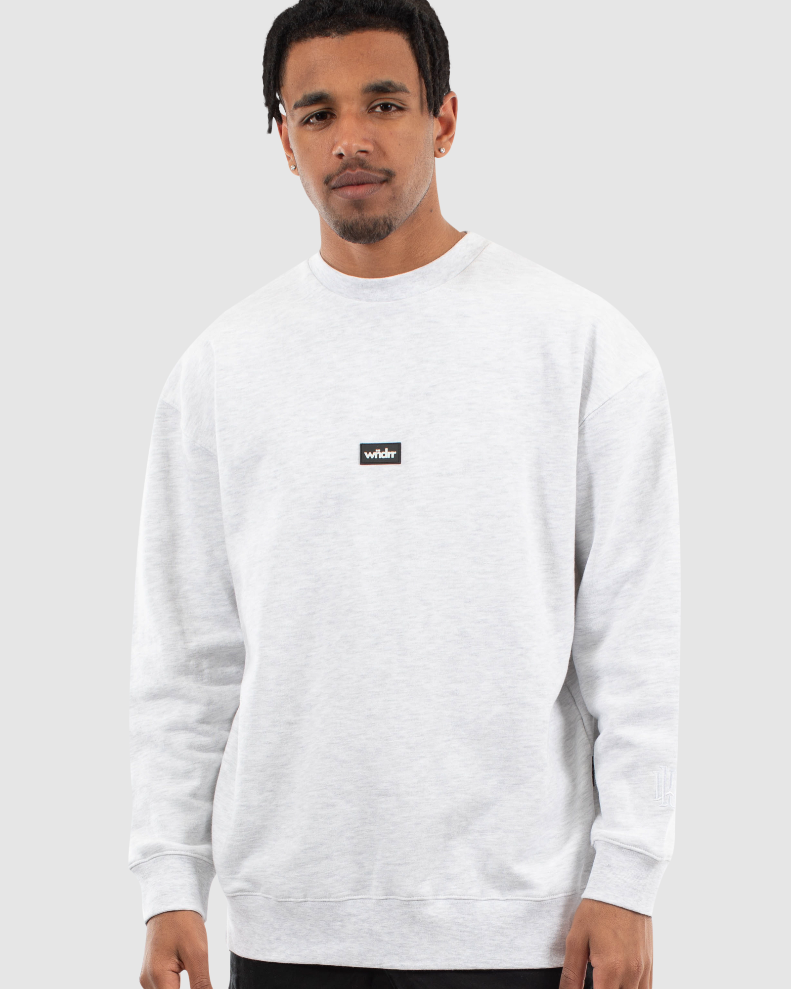 KINGSLAND CREW SWEAT - WHITE MARLE