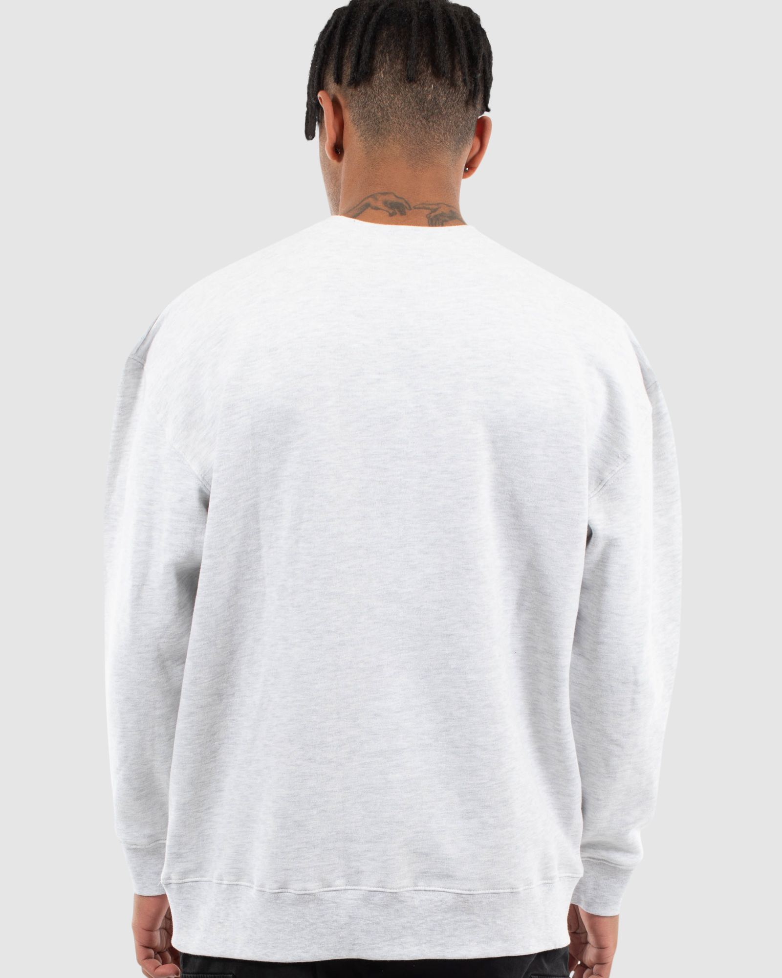 KINGSLAND CREW SWEAT - WHITE MARLE