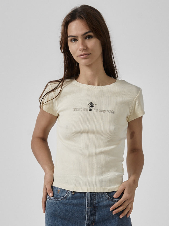 Between Two Thorns Cap Sleeve Tee - Sunlight