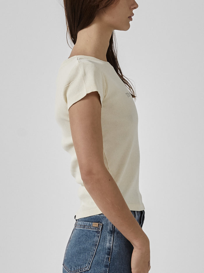 Between Two Thorns Cap Sleeve Tee - Sunlight