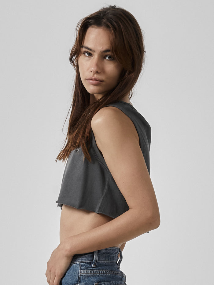 Some Kind Of Paradise Super Crop Tank - Merch Black