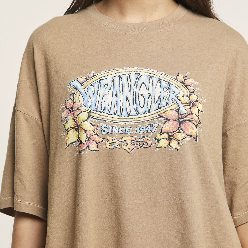 Coastal Floral Hemp Tee