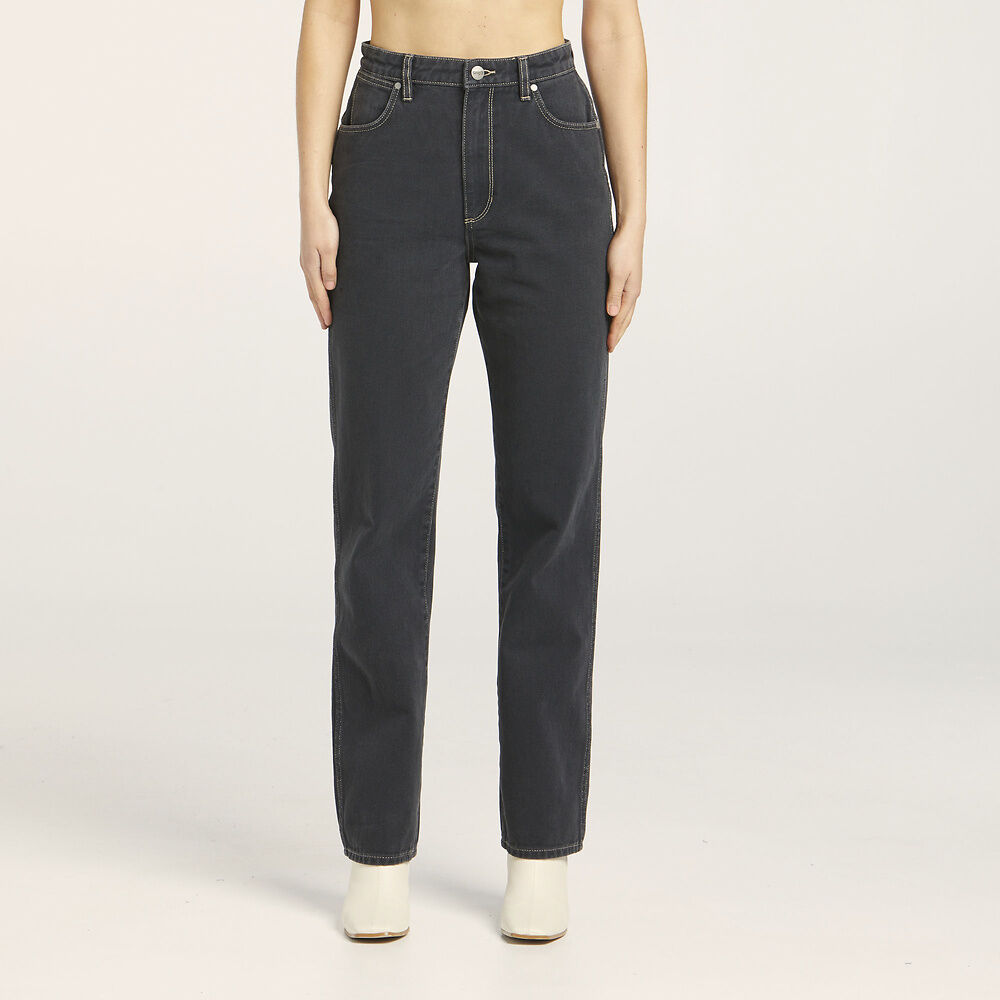 Wranger Claudia Hi Straight Jean Holler Black