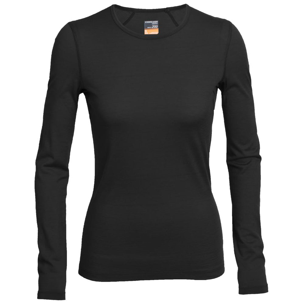 Women's Oasis Long Sleeve Crewe Thermal Top 2018 Black