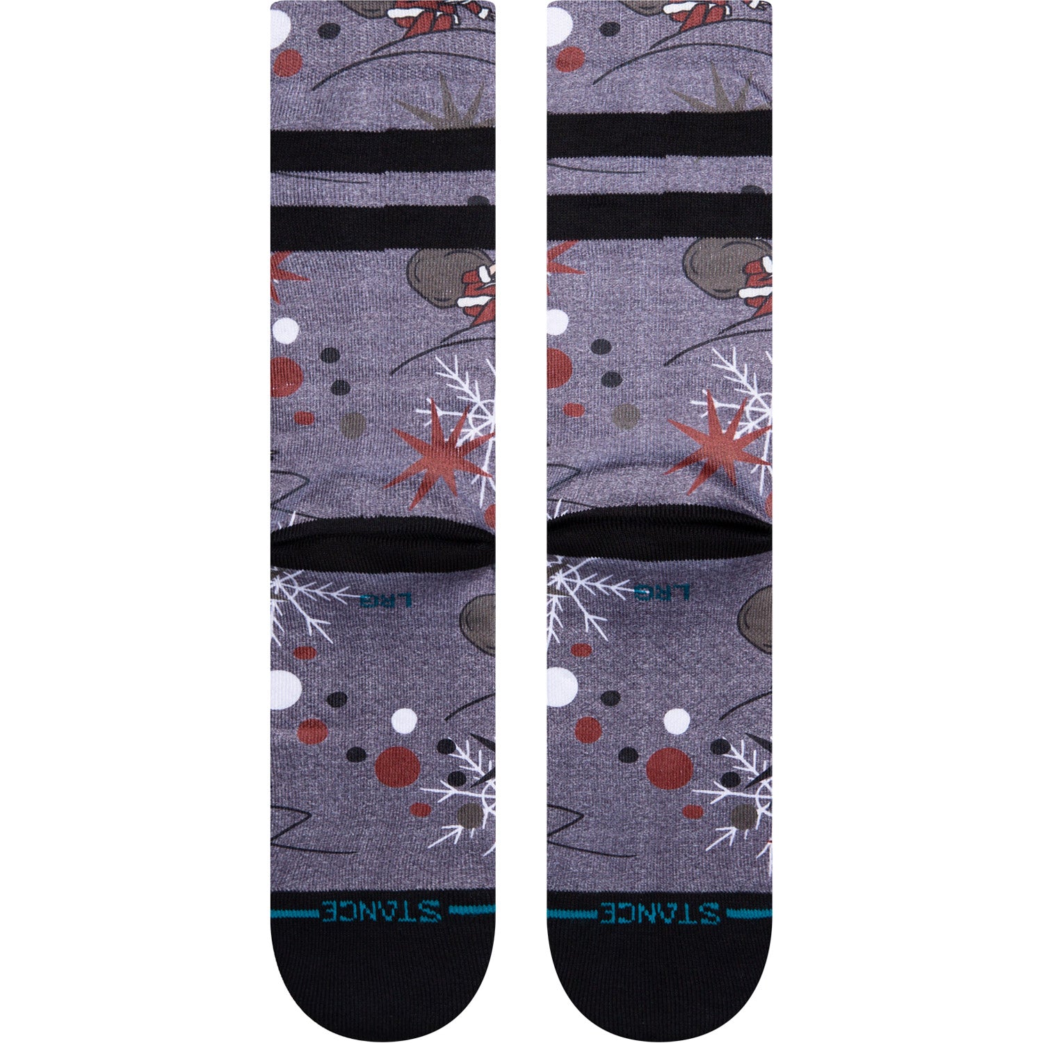 Shredding Santa Crew Sock