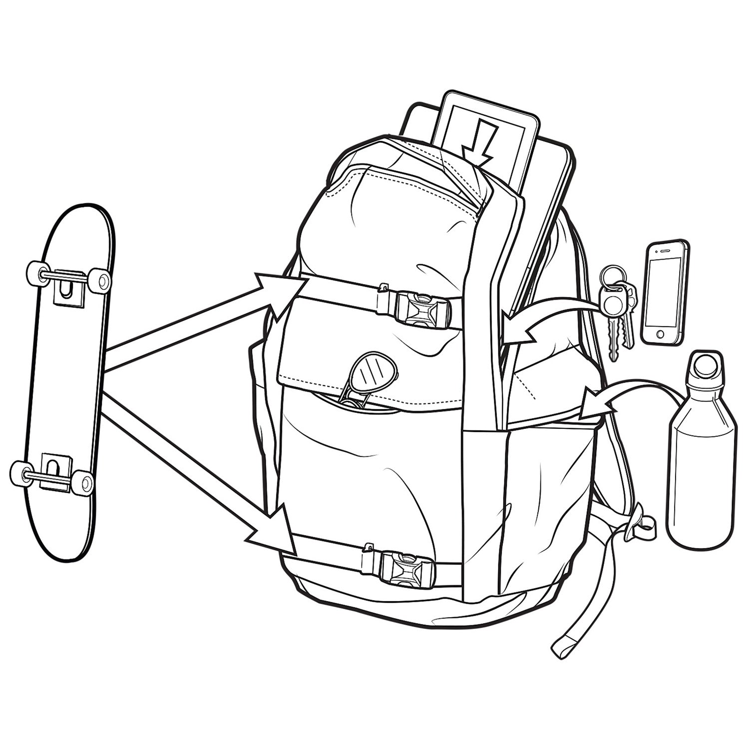 Burton Kilo 27L Backpack 2019 CheckYoSelf Print