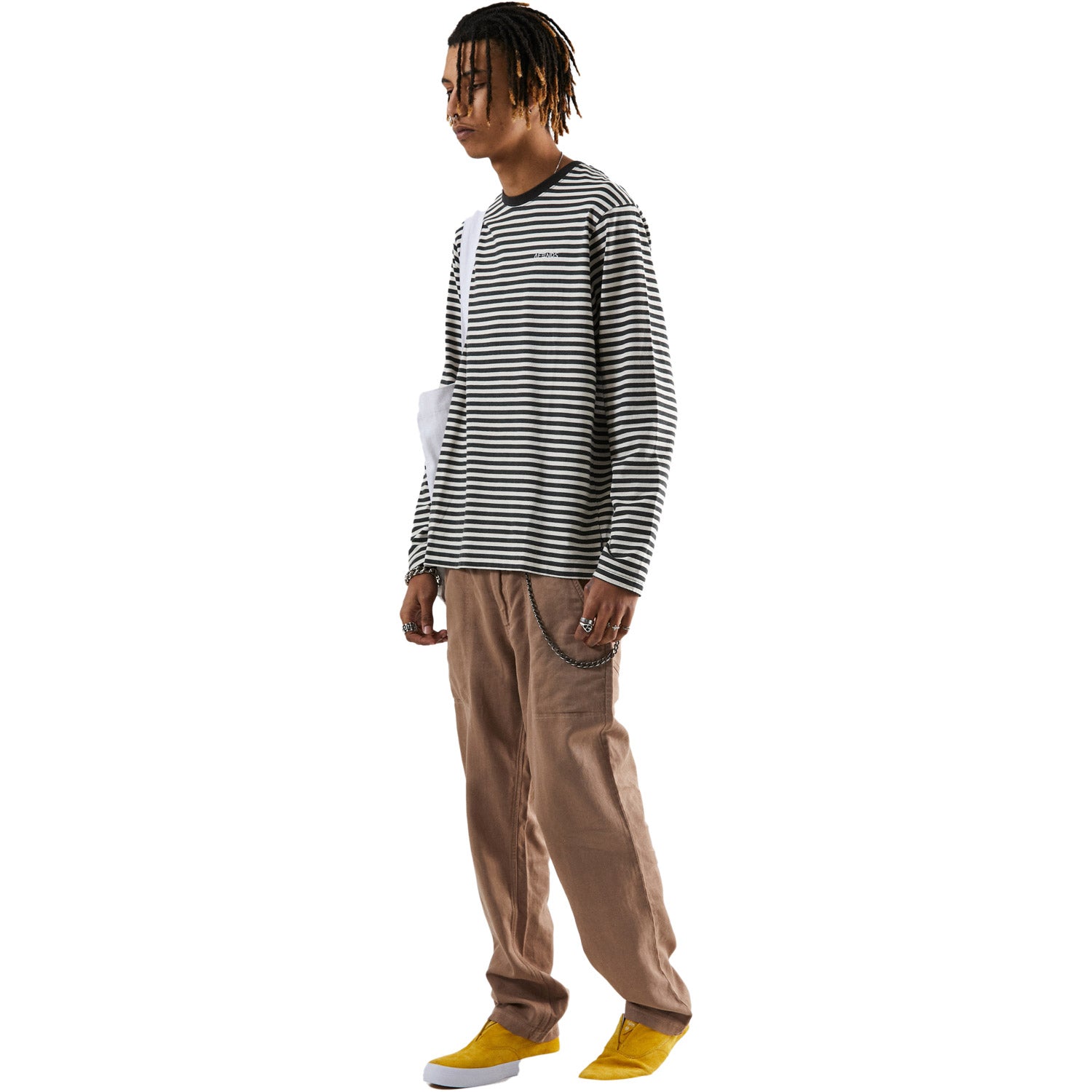 Afends Bleach Retro Fit Long Sleeve Tee