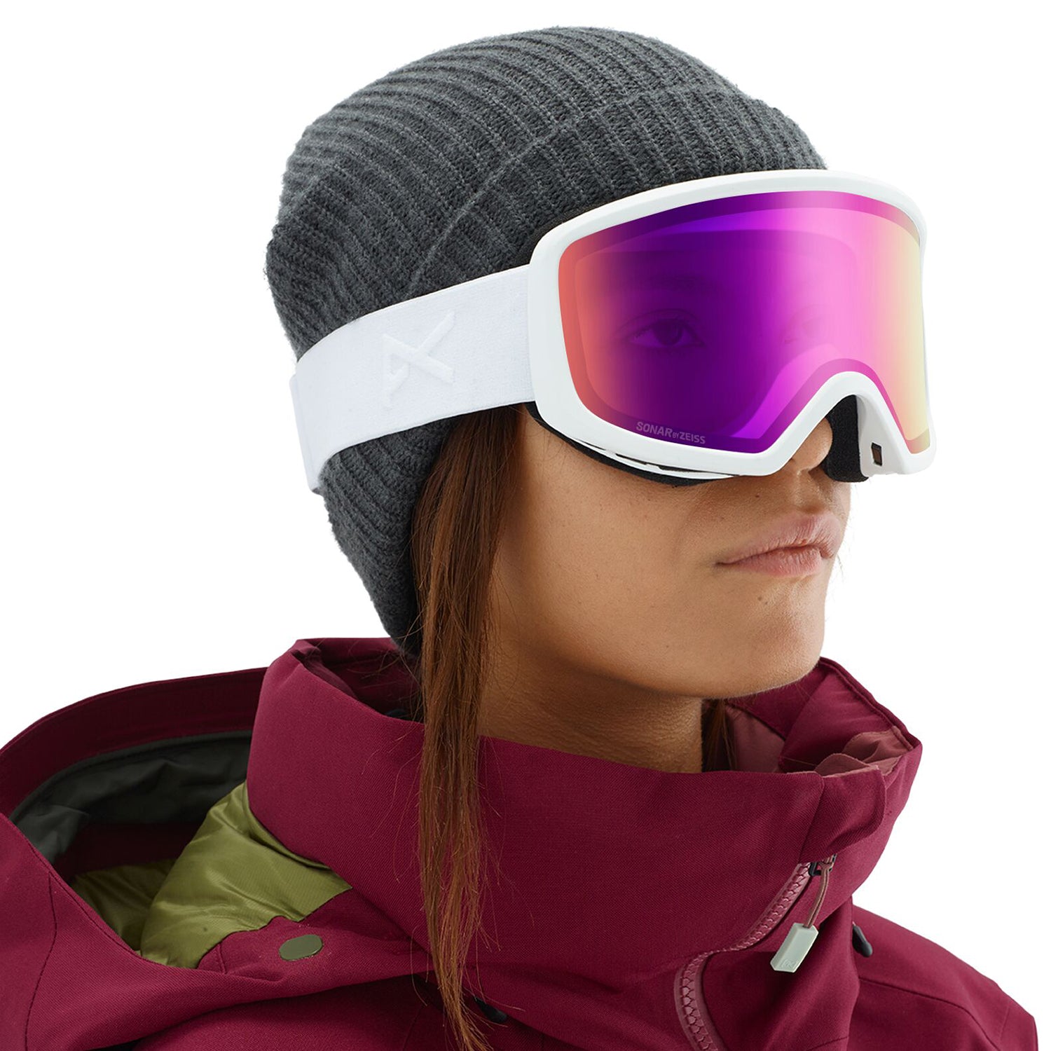 Anon Deringer Goggle 2020 White Sonar Pink