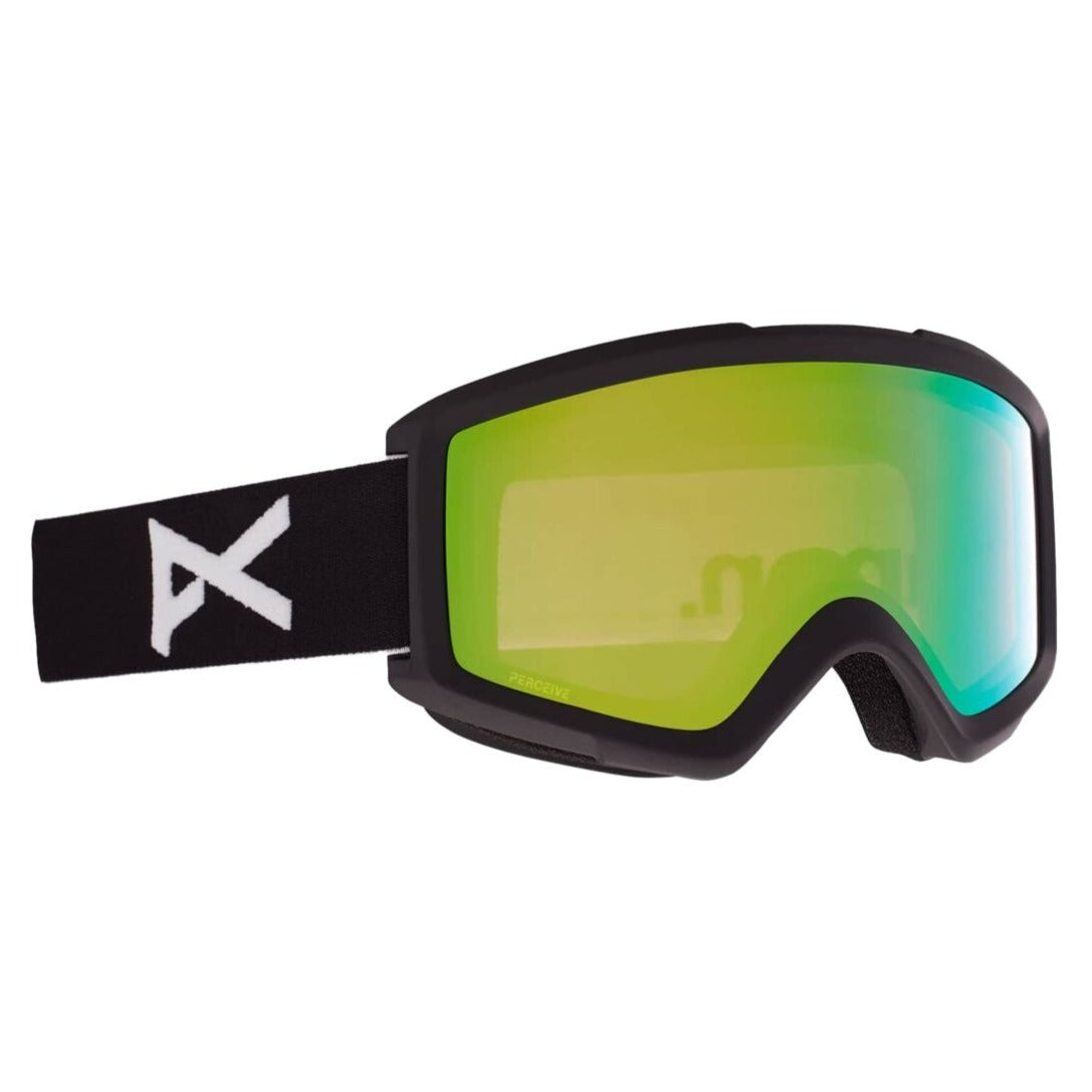 Anon Helix 2.0 Low Bridge Fit Google 2023 - Black - Perceive Variable Green w/ Amber Lens
