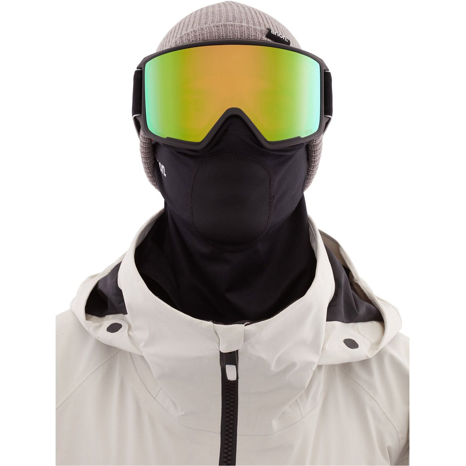 Anon M3 MFI Goggle 2021 Black - Perceive Variable Green Lens w/ Perceive Cloudy Pink Lens