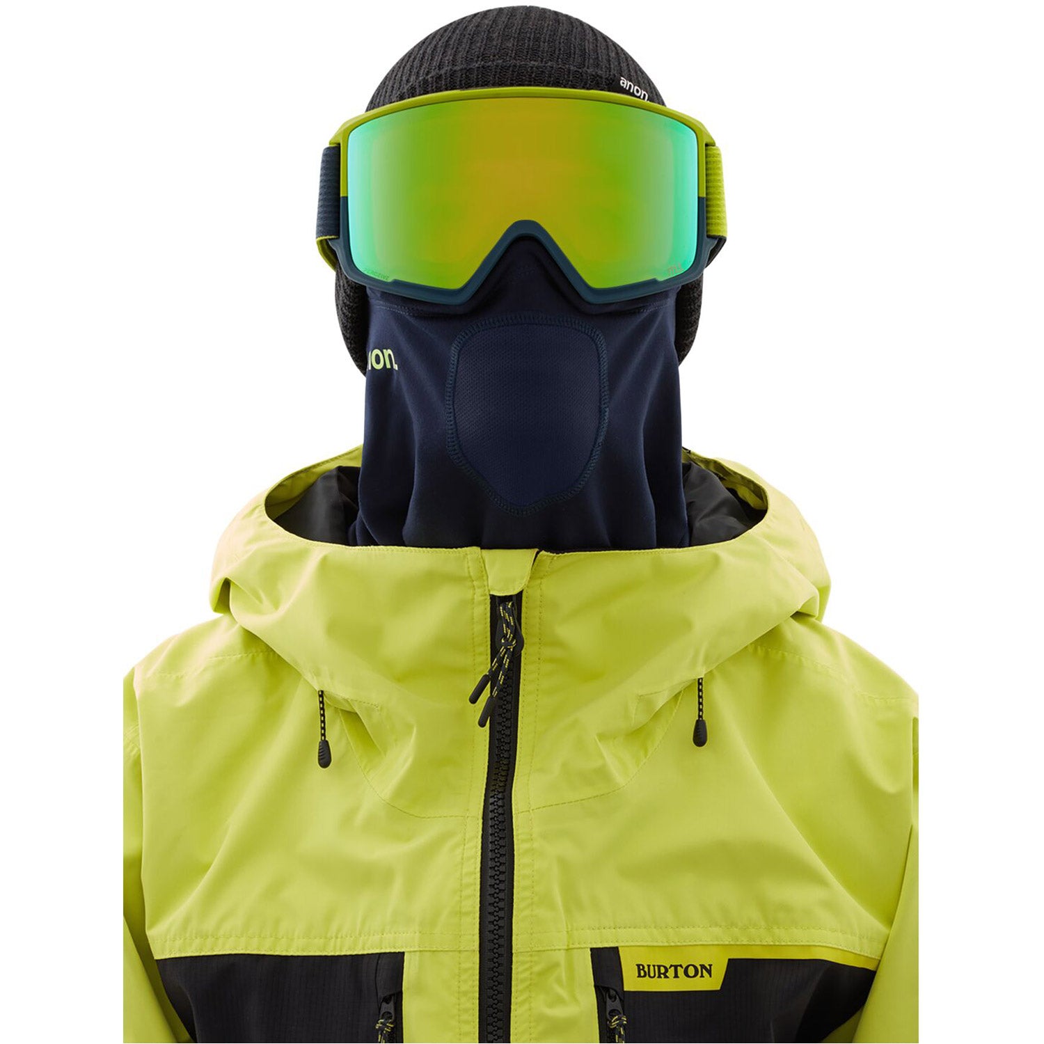 Anon M3 MFI Goggle 2021 Blue Split - Perceive Variable Green Lens w/ Perceive Cloudy Pink Lens