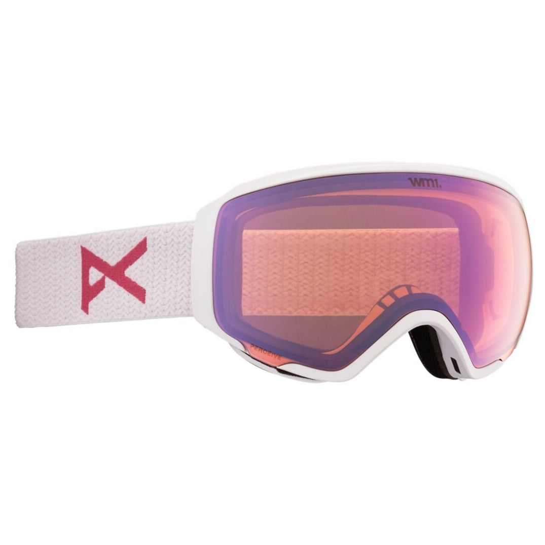 Anon WM1 MFI Goggle 2023 White - Perceive Cloudy Pink w/ Perceive Variable Blue Lens