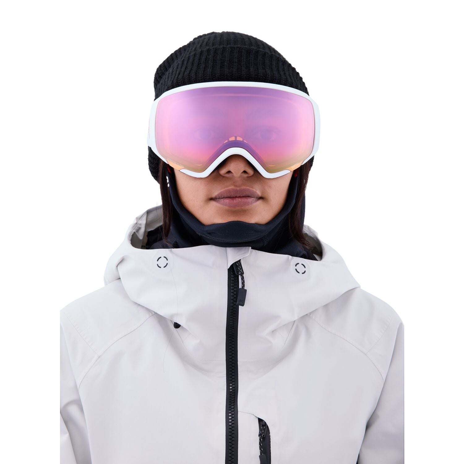 Anon WM1 MFI Goggle 2023 White - Perceive Cloudy Pink w/ Perceive Variable Blue Lens