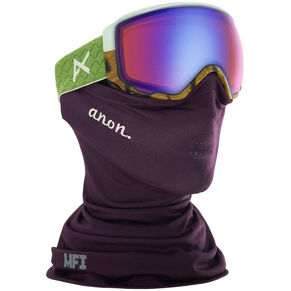 Anon WM1 MFI Asian Fit Goggle 2020 Tiger - Sonar Blue w/ Sonar Green Spare Lens