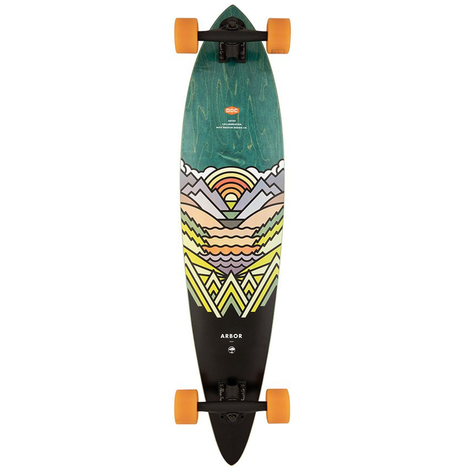 Artist Fish Longboard Complete Skateboard