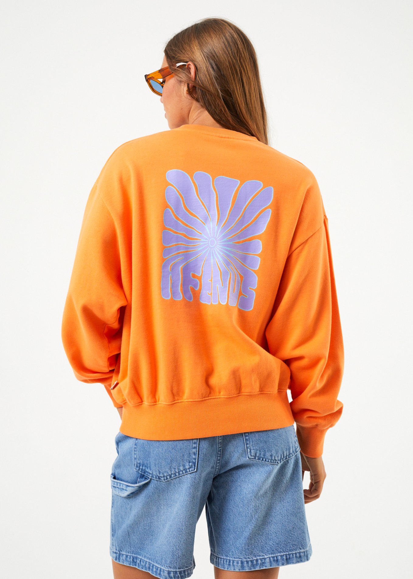 Moomin - Recycled Crew Neck Jumper - Tangerine