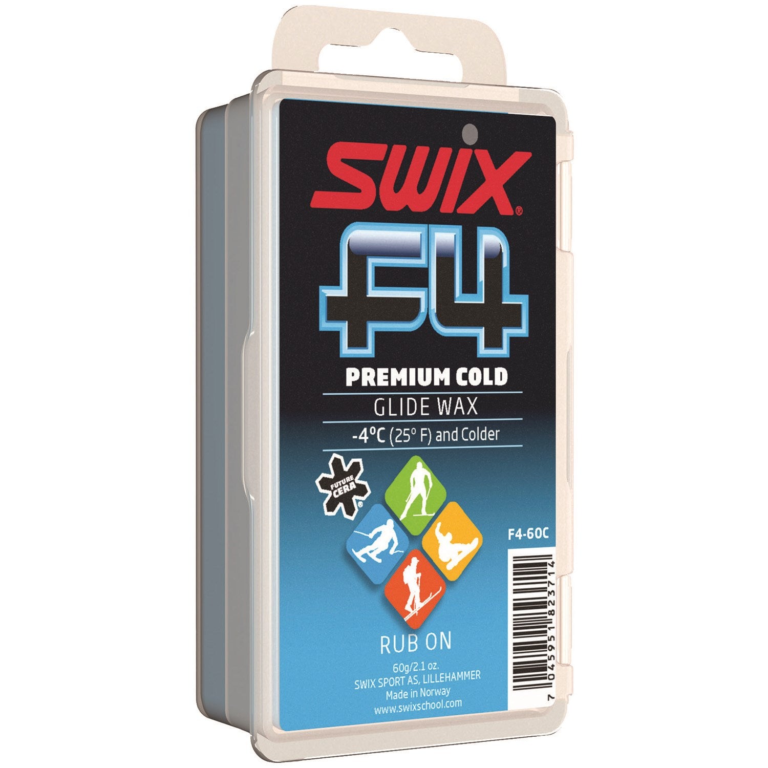 Swix F4 Cold Rub-On Wax 60g
