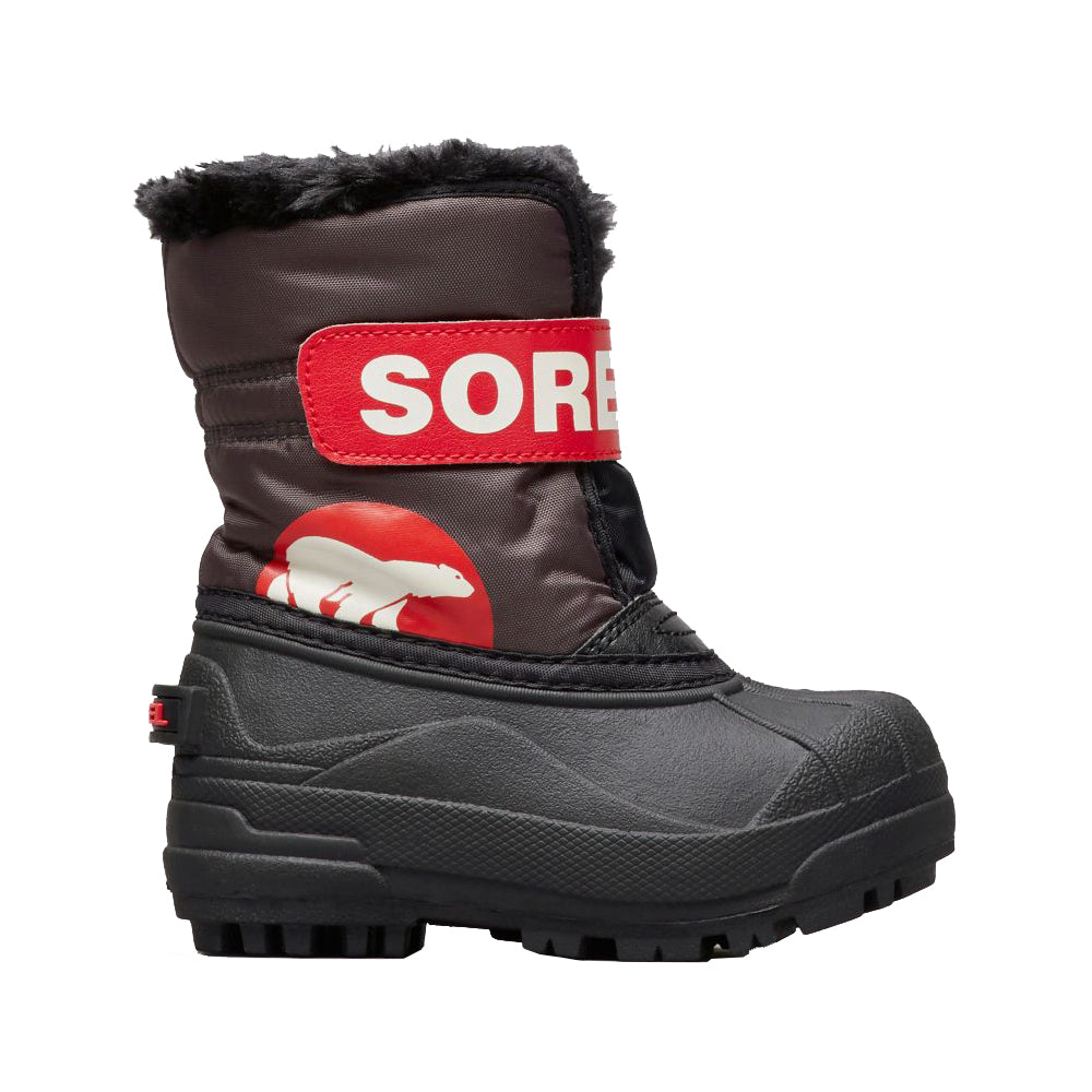 Sorel Snow Commander Kids Apre Boot 2019 Dark Grey Bright Red