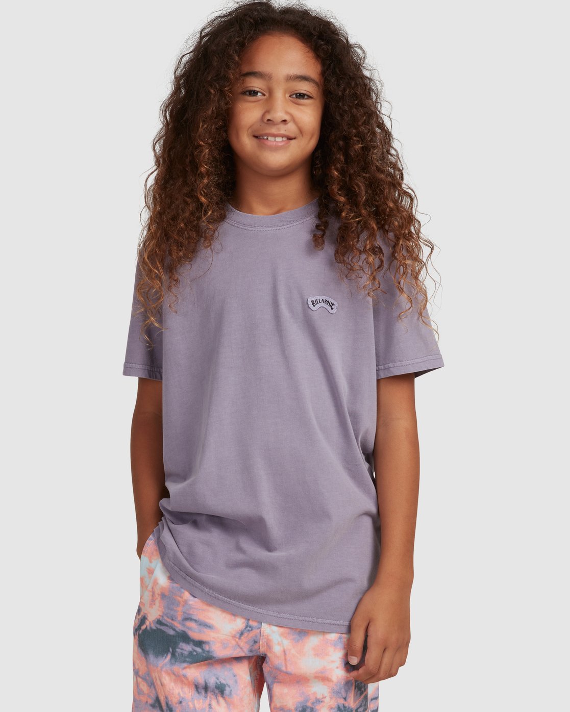 Billabong Boys 8-16 Arch Patch T-Shirt PURPLE HAZE