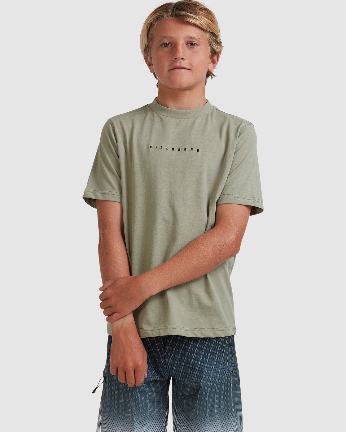 Billabong Boys 8-16 Smitty Short Sleeve Tee Faded milita