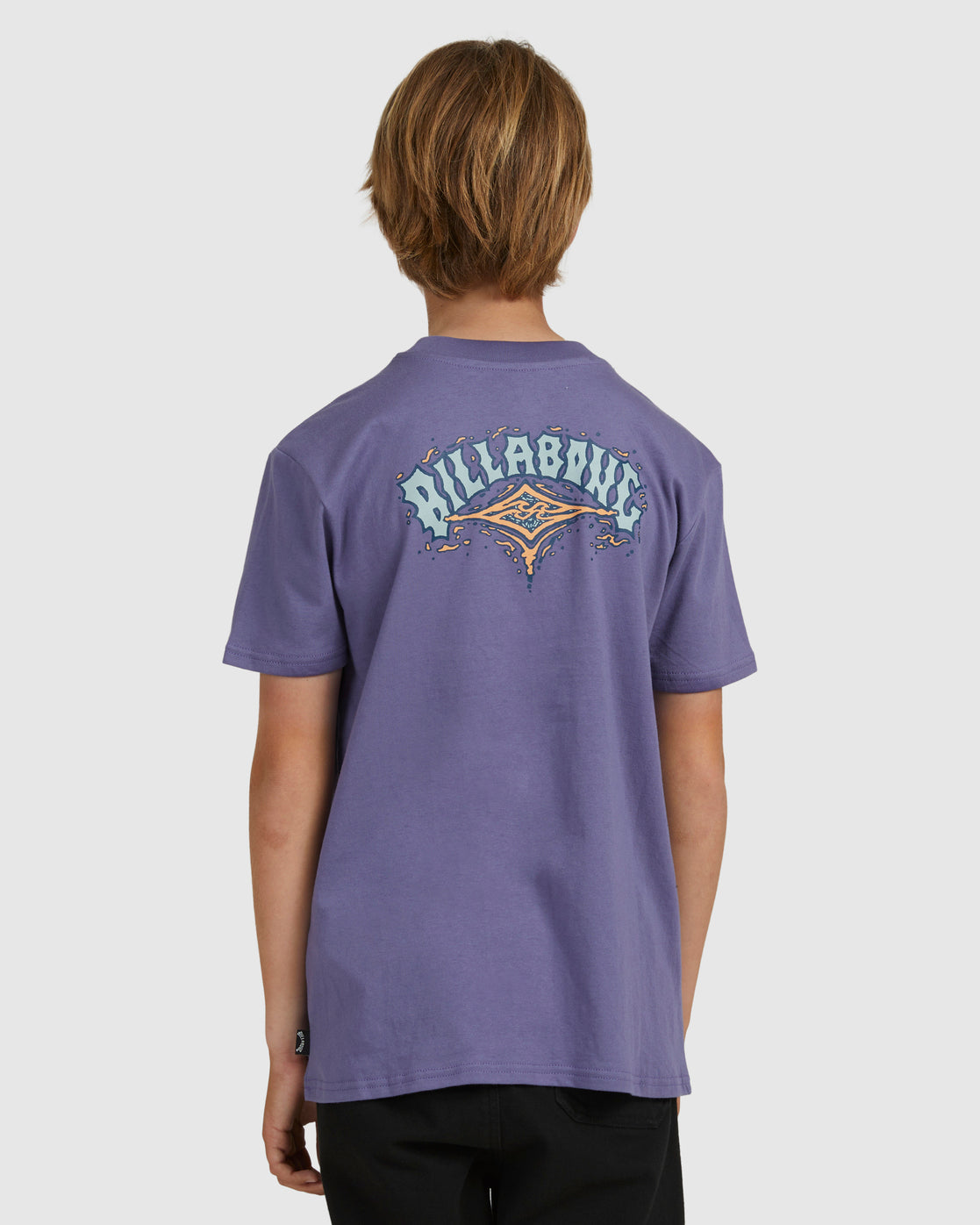 Billabong Boys 8-16 Throwback Arch T-Shirt WASHED PURPLE