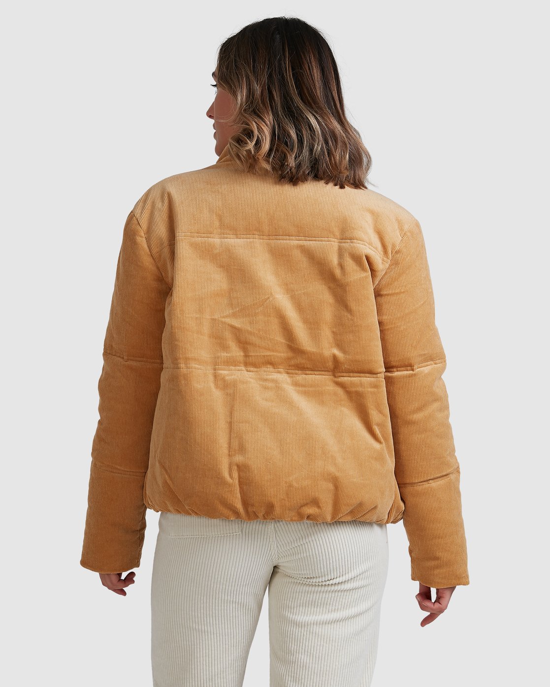 Billabong Desert Cord Puffer Jacket Carmel