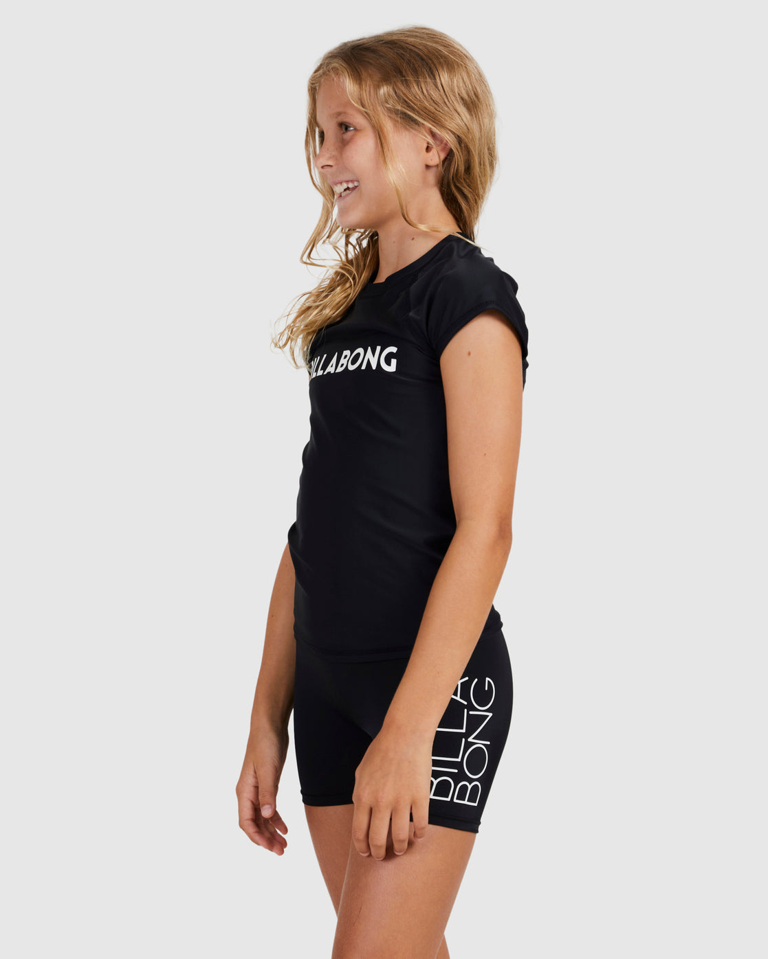 Billabong Girls 6-14 Dancer Rash Vest BLACK