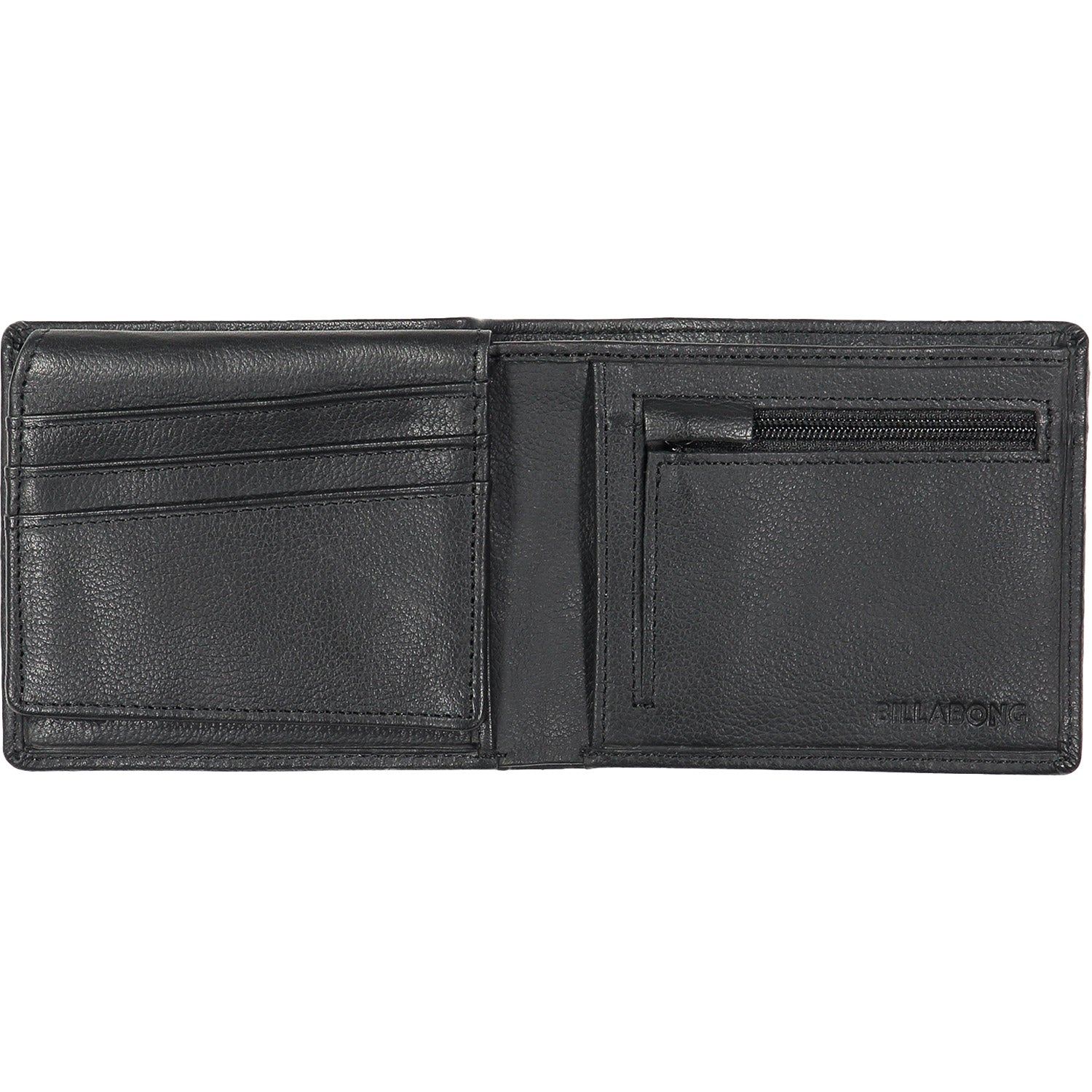Billabong Helmsman RFID Flip Wallet Black Grain