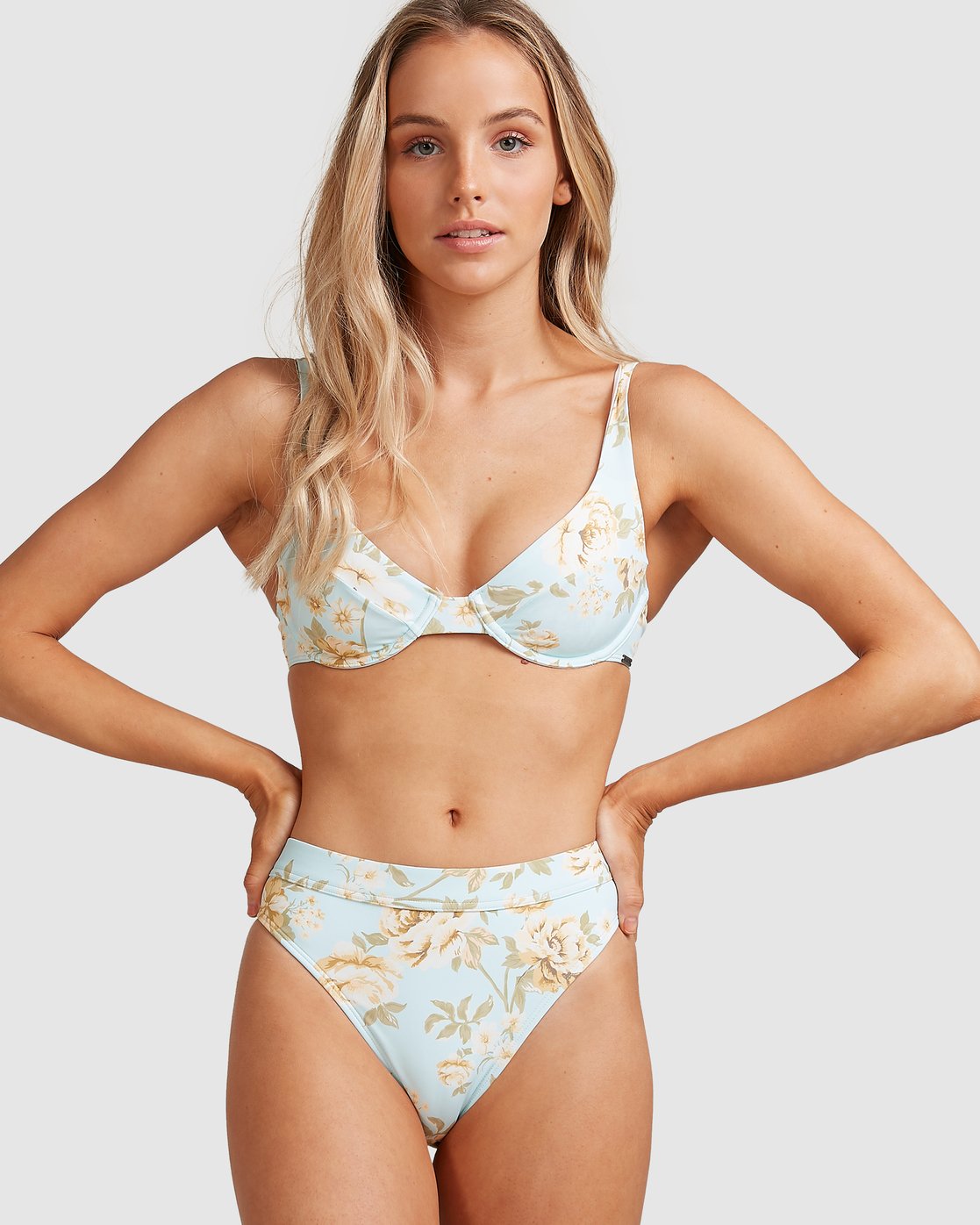 Billabong Laguna Maui Rider Bikini Bottoms Pastel blue