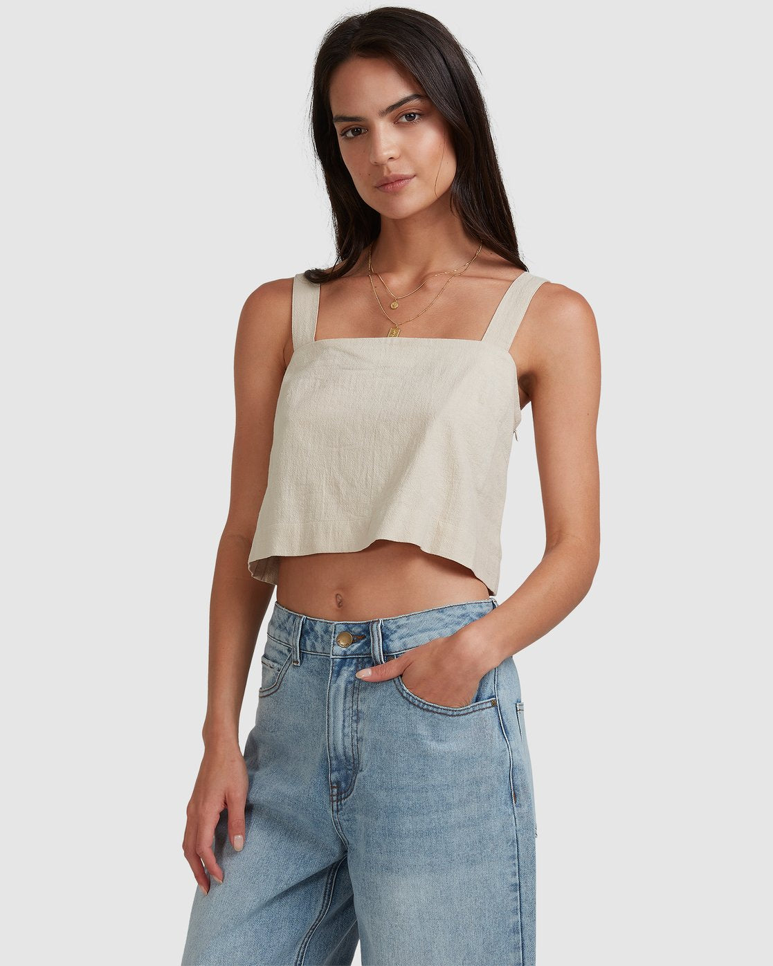 Billabong Markets Top Beige