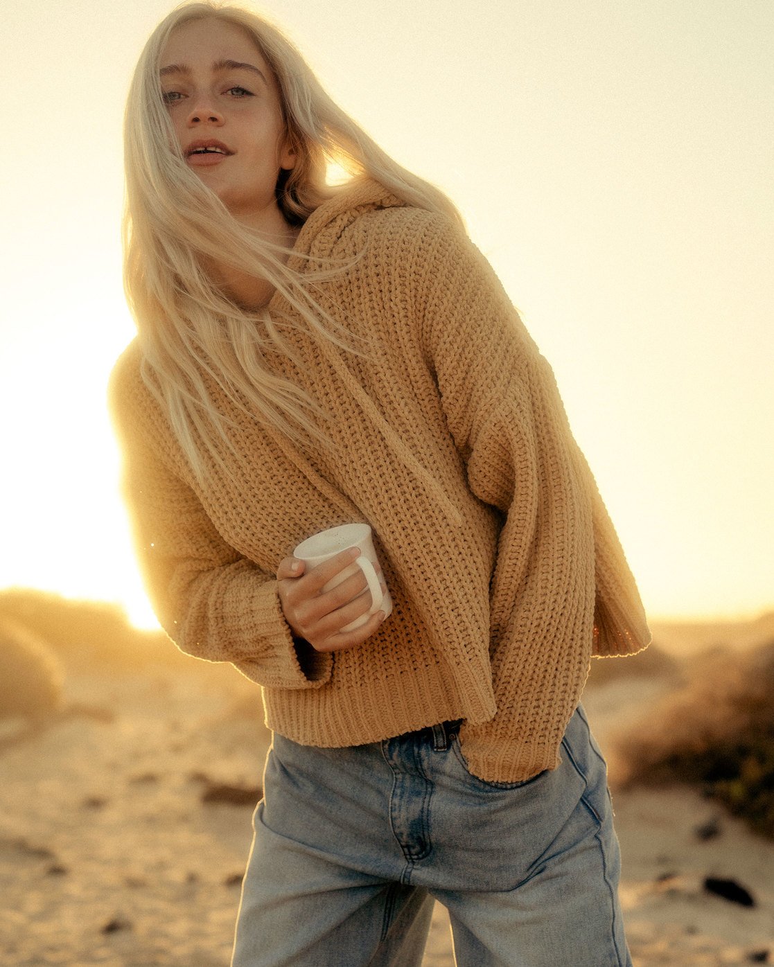 Billabong Nelly Hooded Sweater Curry