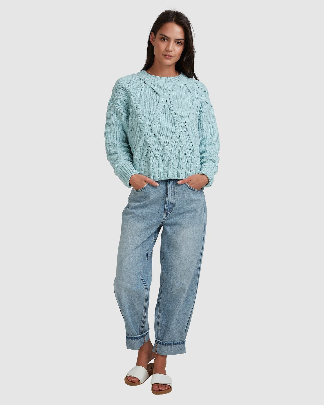 Billabong Only Mine Sweater Pastel blue