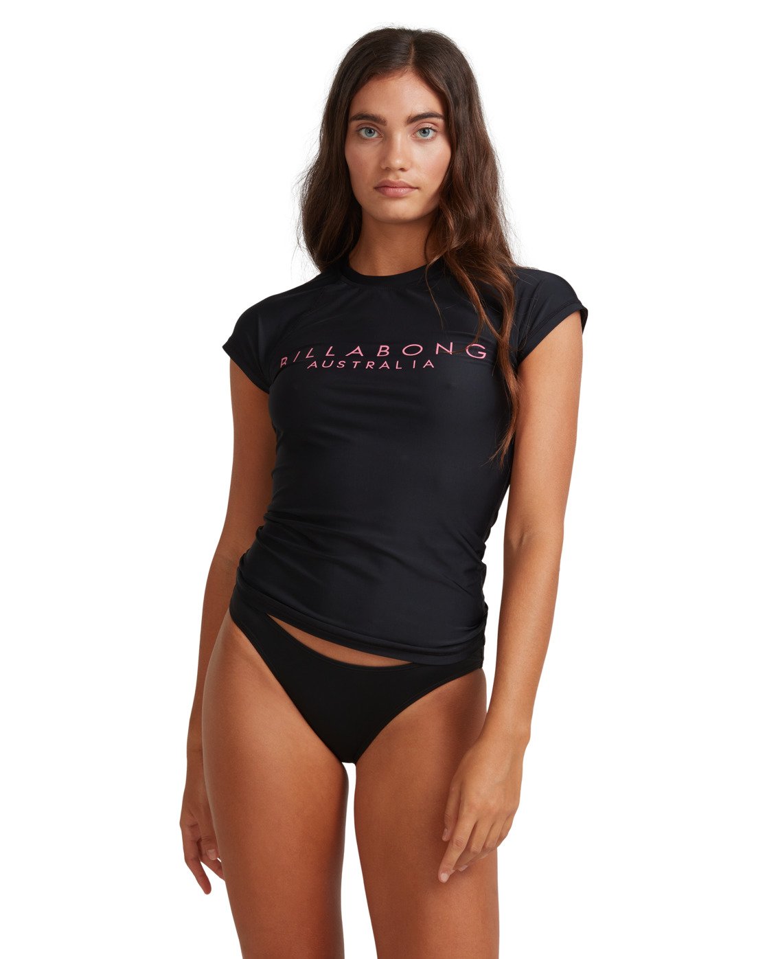 Billabong Serenity Short Sleeve Rash Vest Black pop