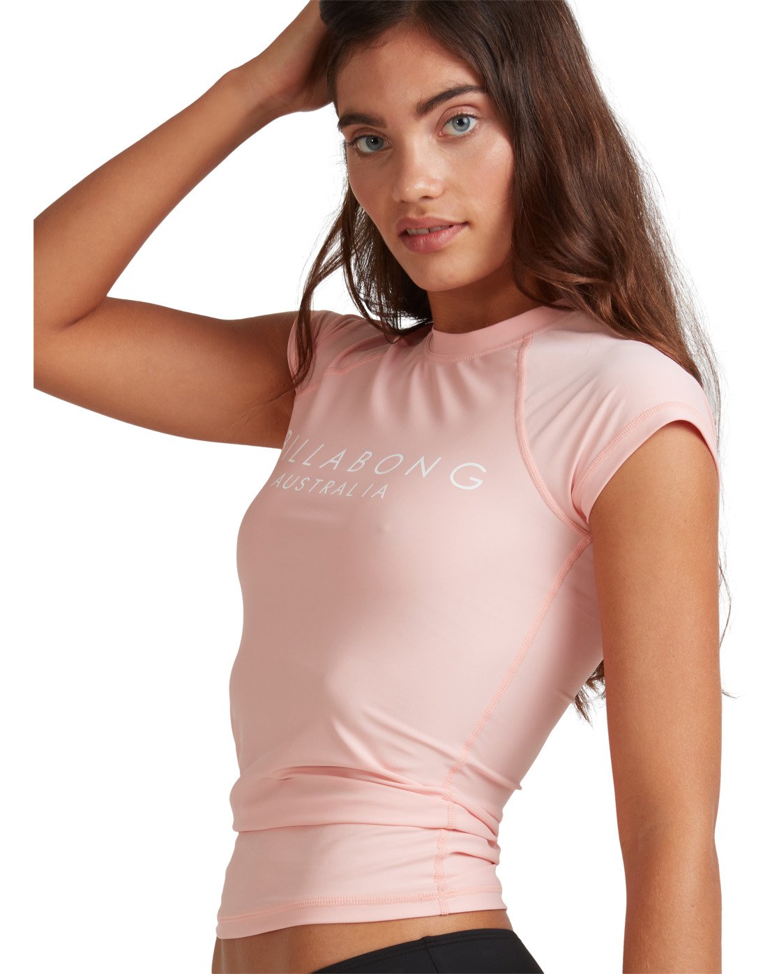 Billabong Serenity Short Sleeve Rash Vest Coral pink