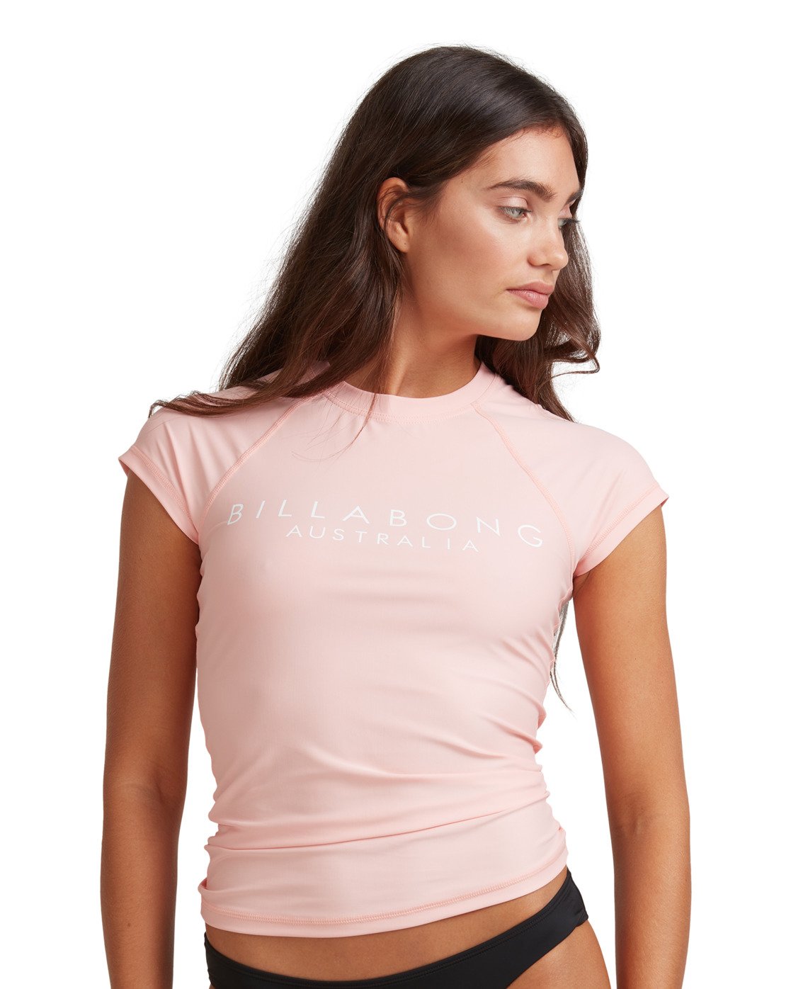Billabong Serenity Short Sleeve Rash Vest Coral pink