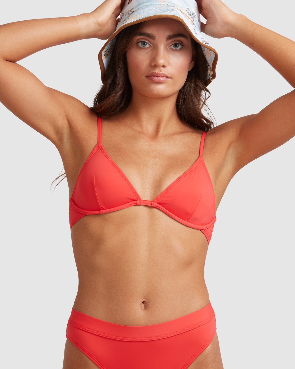 Billabong Sol Searcher Reese Underwire Bikini Top Poppy red