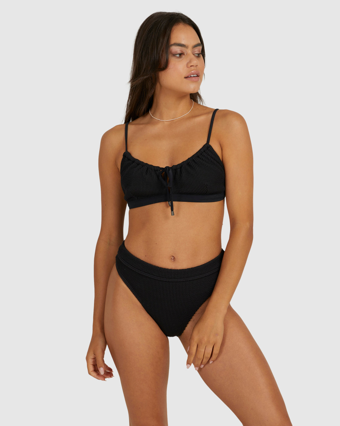 Billabong Summer High Coco Bralette Bikini Top BLACK SANDS