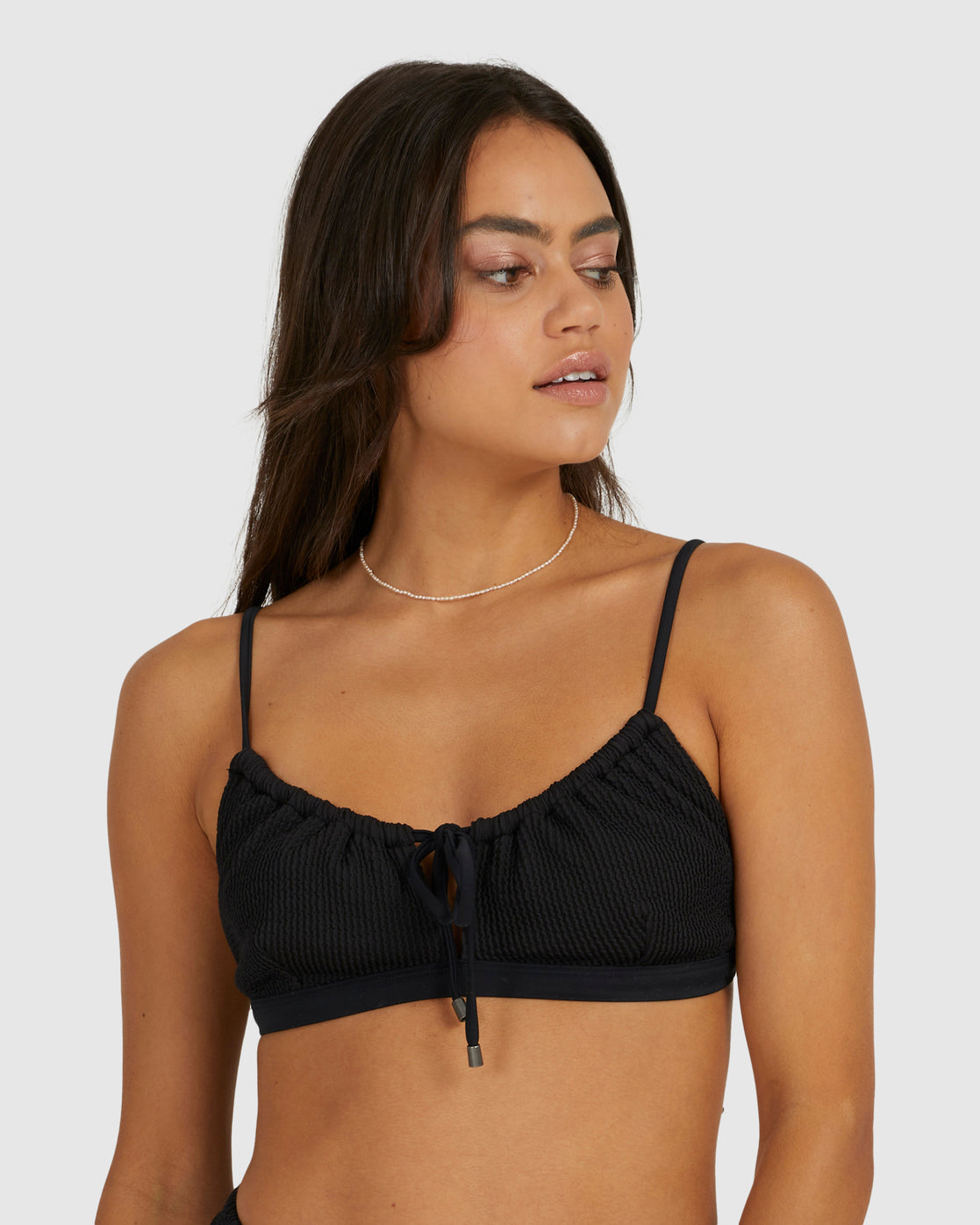 Billabong Summer High Coco Bralette Bikini Top BLACK SANDS