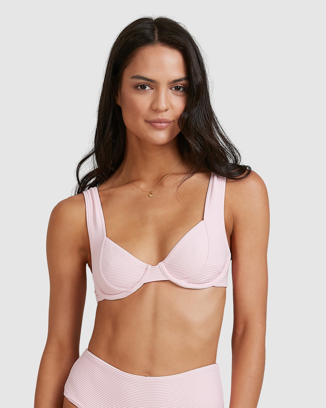 Billabong Tanlines Chloe Bra Bikini Top Powder pink