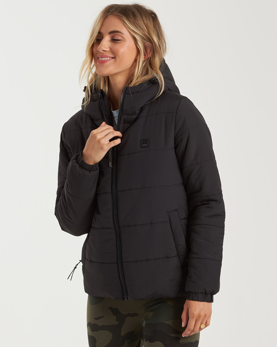 Billabong Transport Puffer Jacket Black