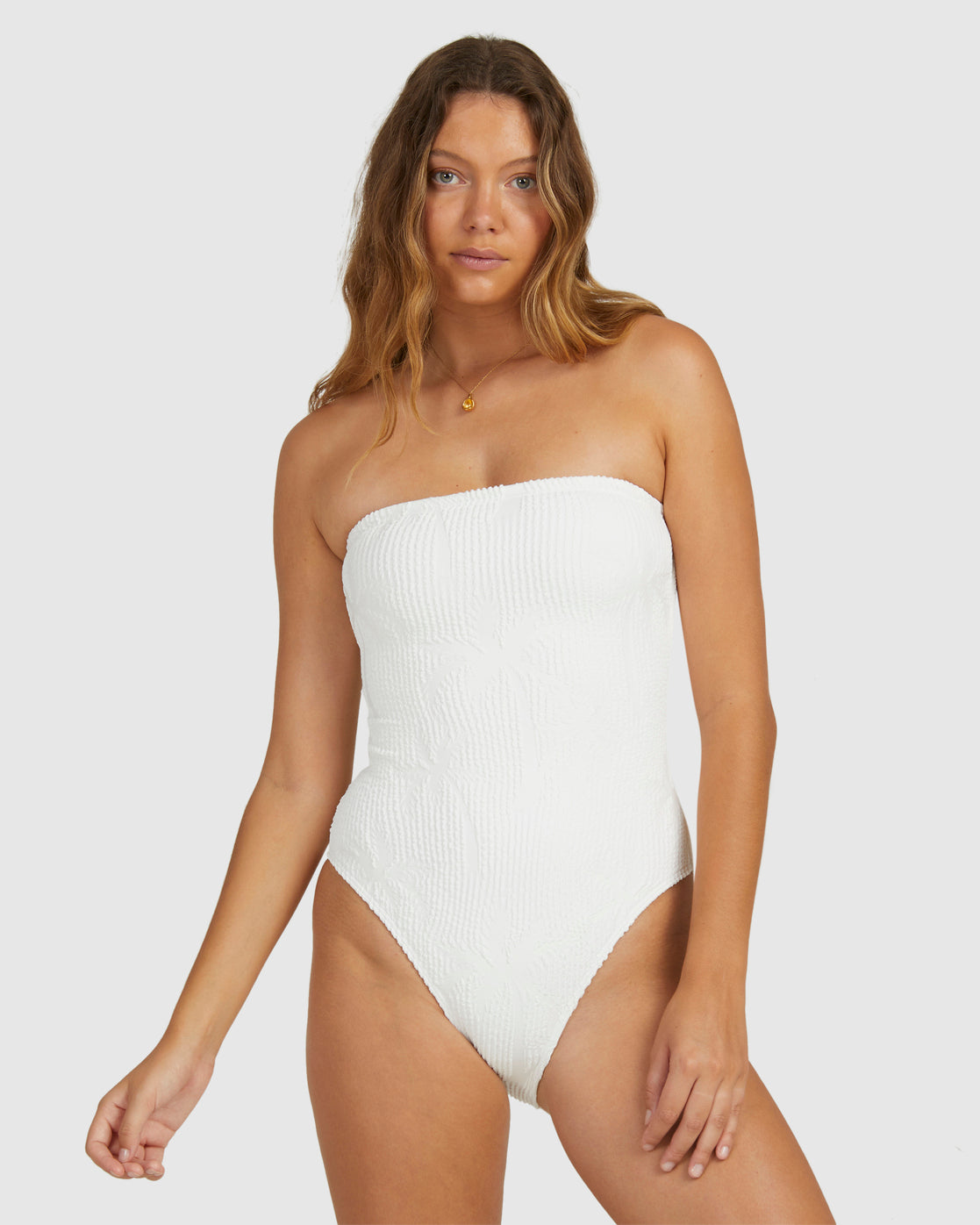 Billabong Verano Bandeau One Piece WHITE